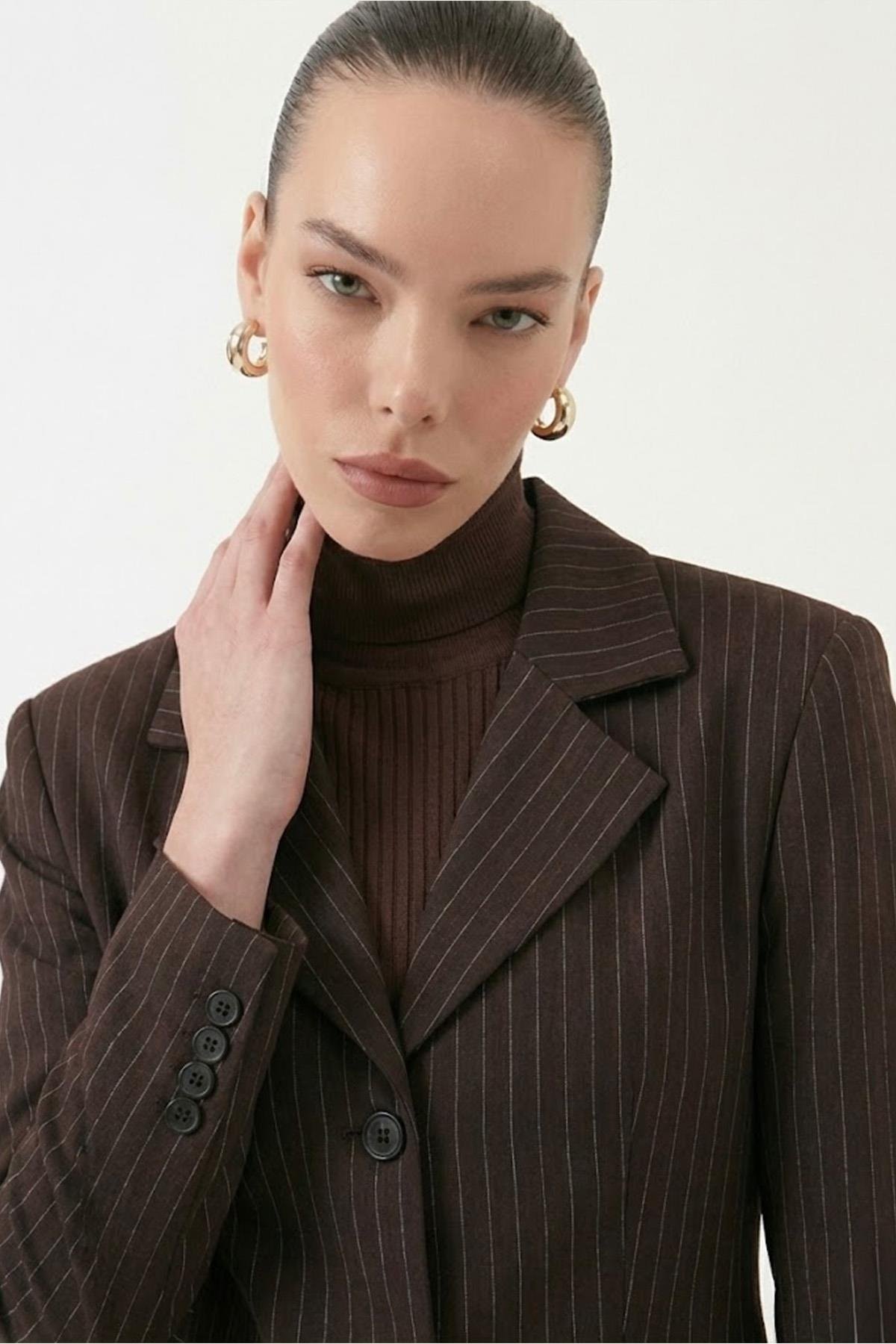 Karen Blazer Ceket Kahve