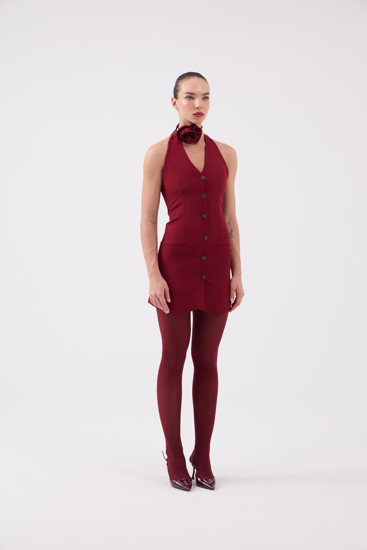 Becca Dress Burgundy