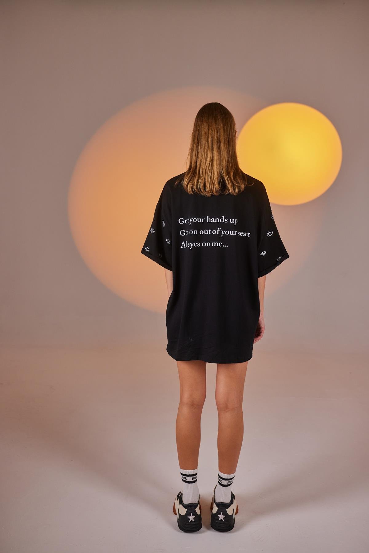 Eye Tshirt Biker Takım Siyah