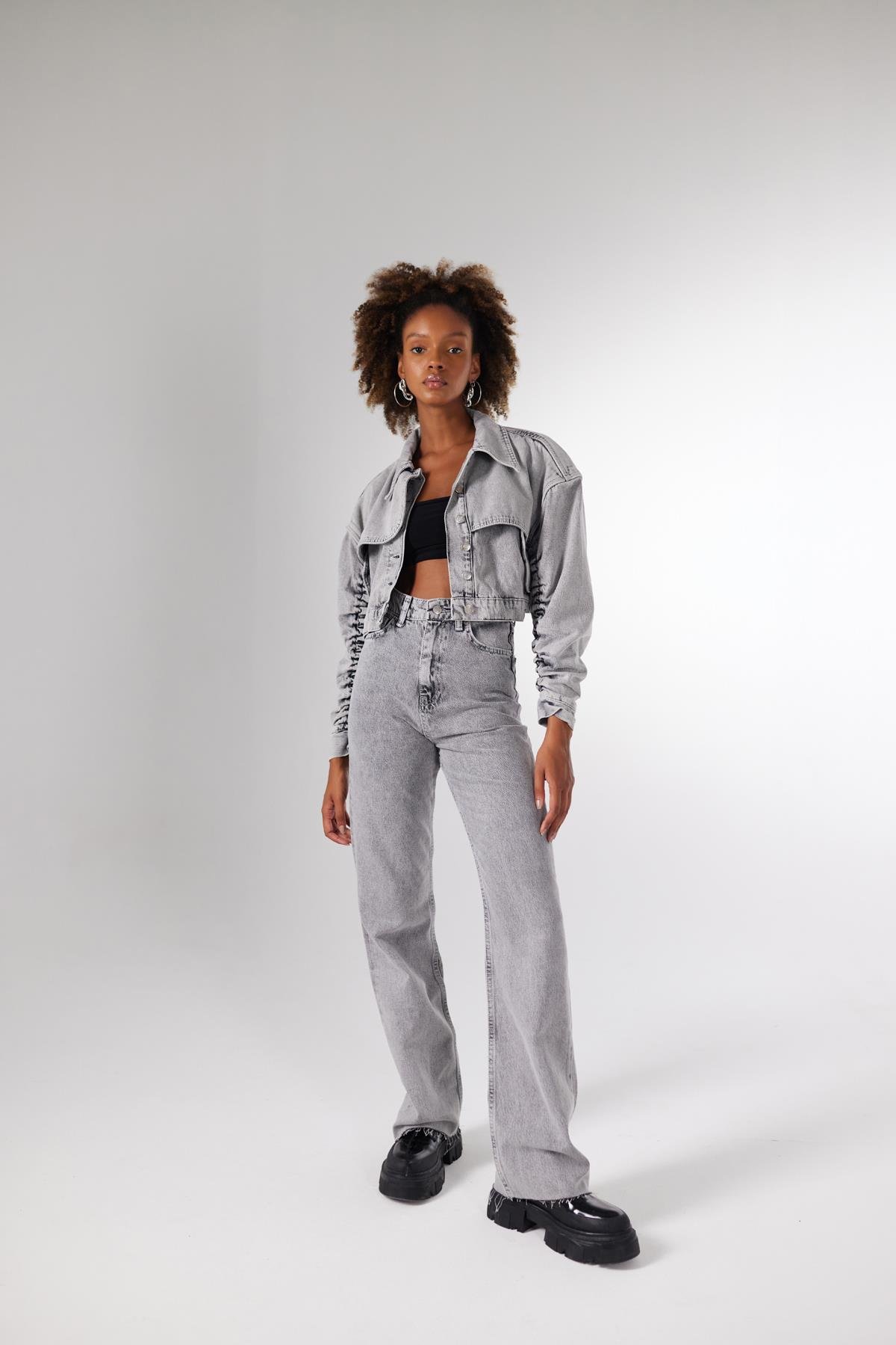 Crespo Jean Ceket Gri