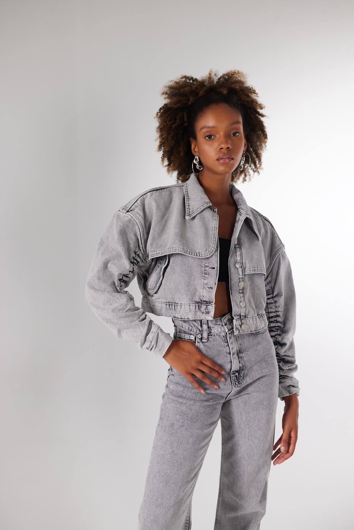 Crespo Jean Ceket Gri