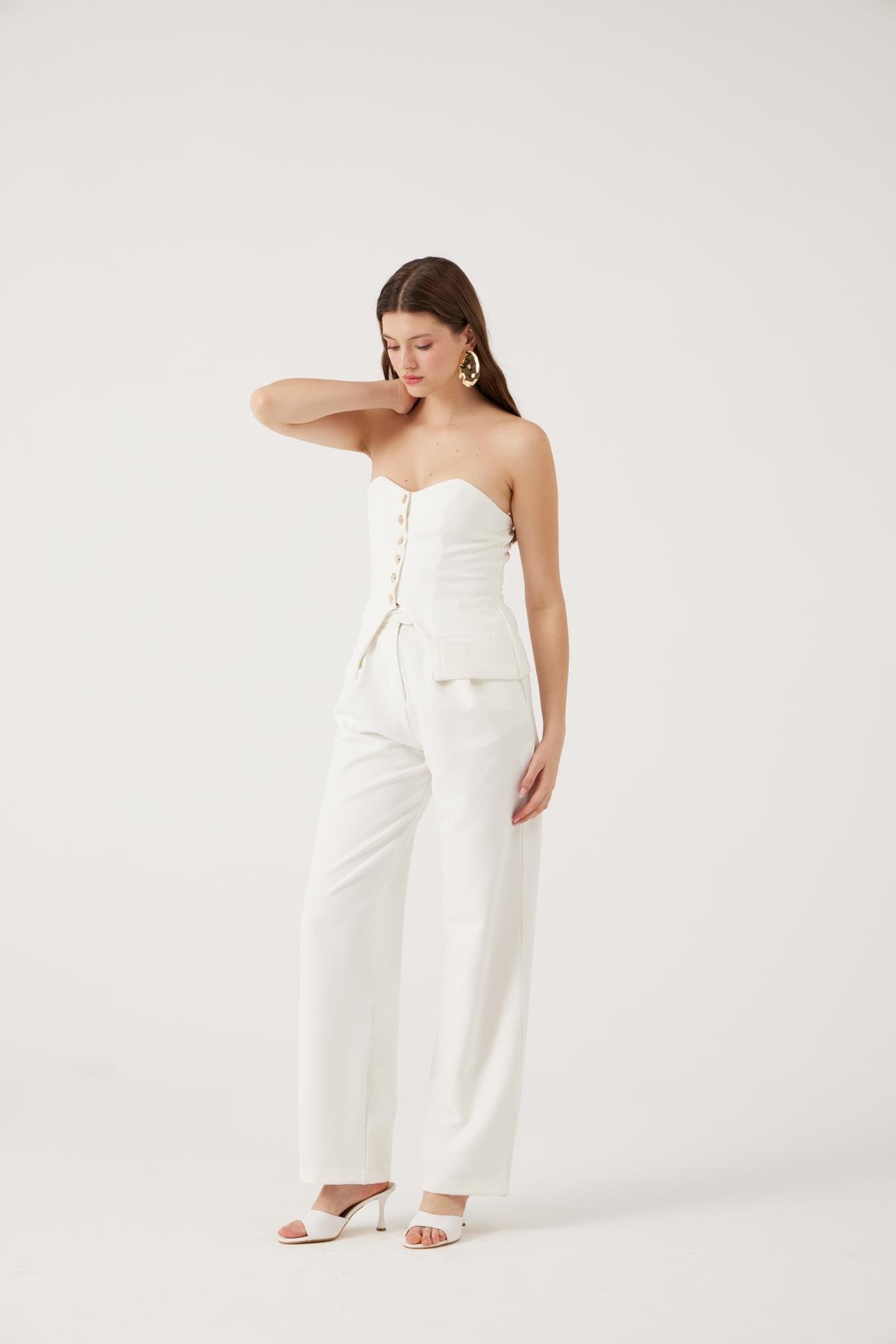 Harvey Pantolon Beyaz