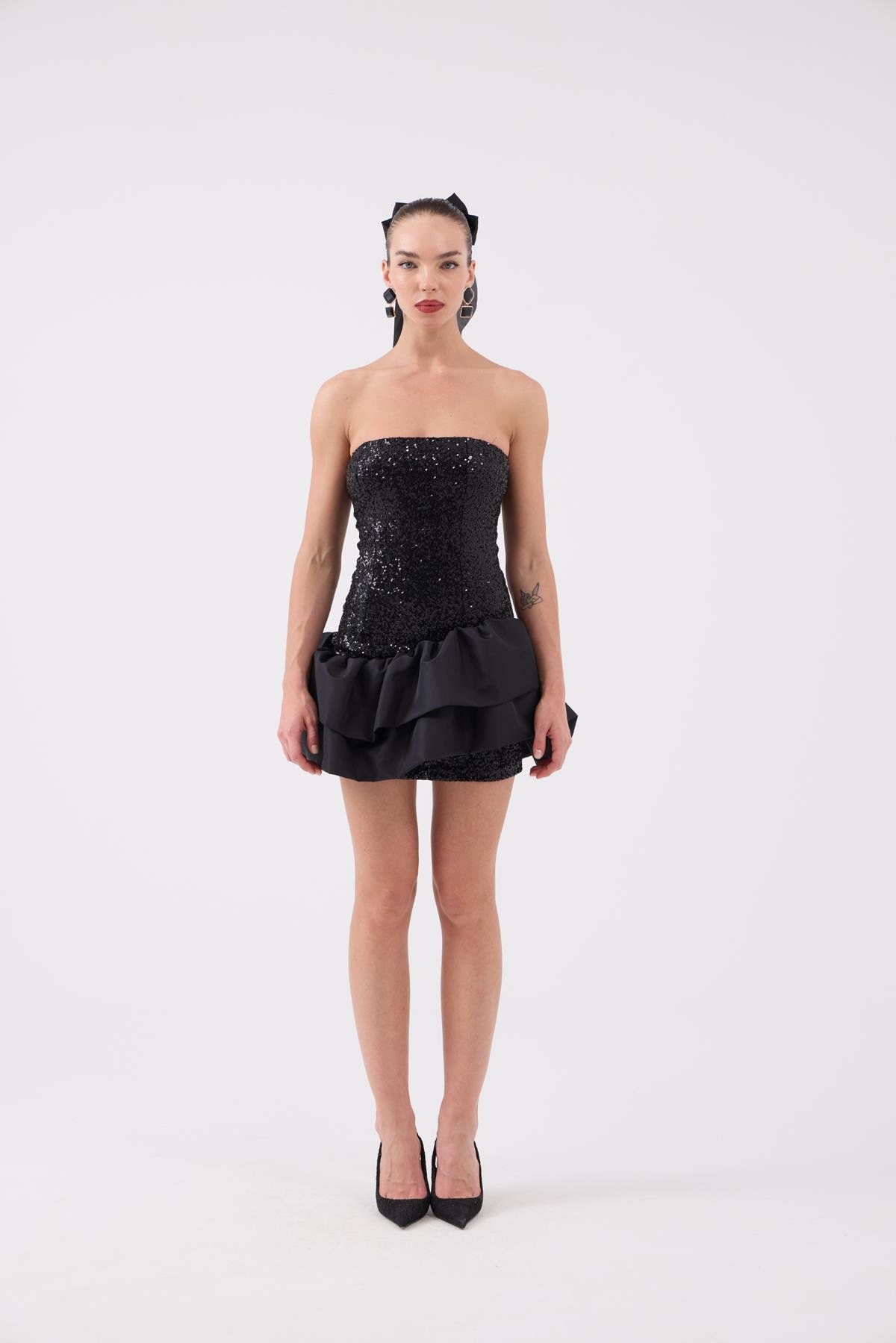 Frencesca Elbise Siyah