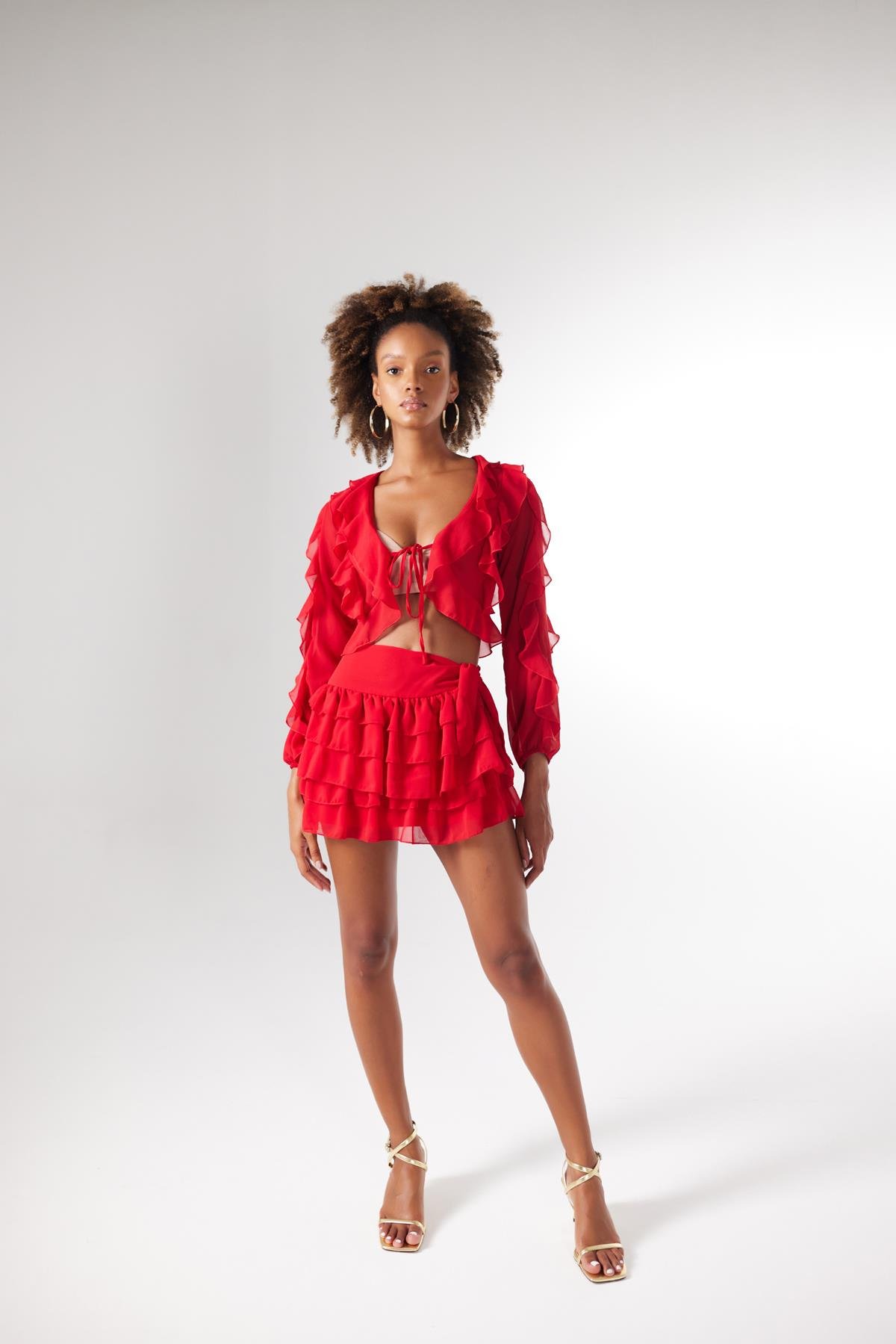 Elsa Blouse Red