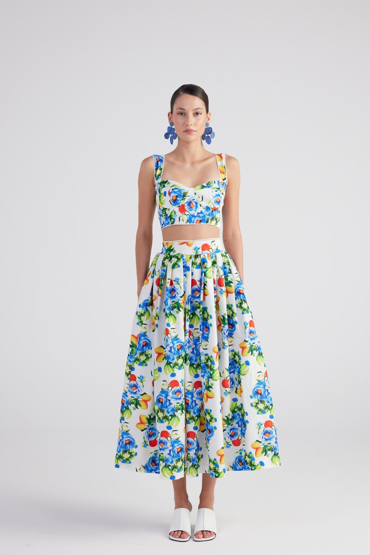 Ravello Uzun Etek Mavi