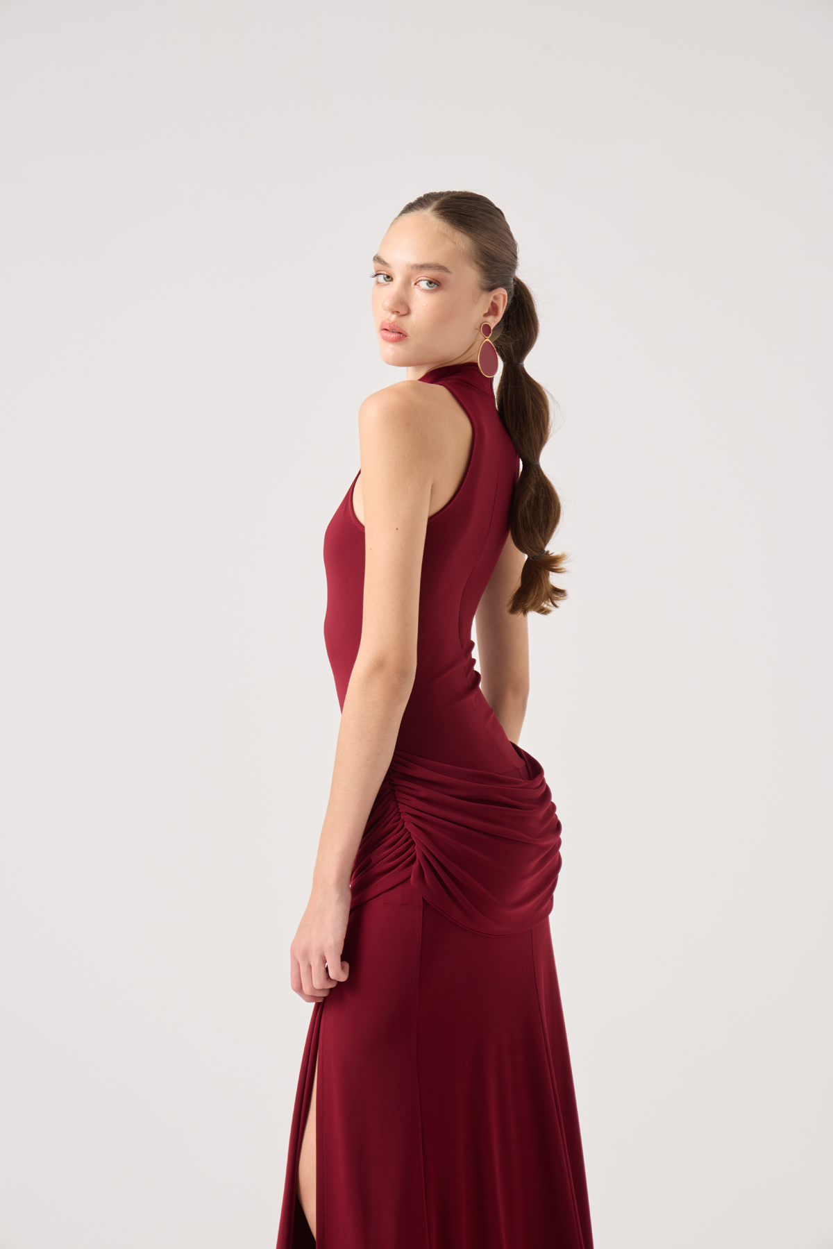 Valentina Dress Burgundy