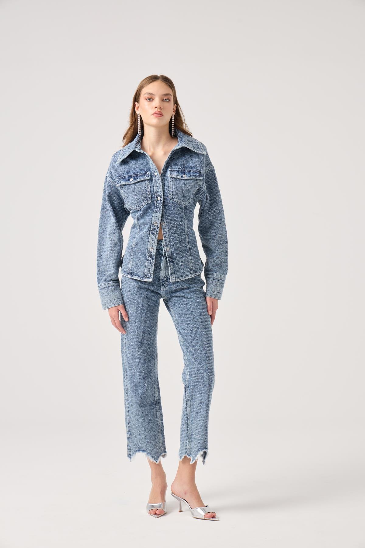 Laura Jean Ceket Mavi