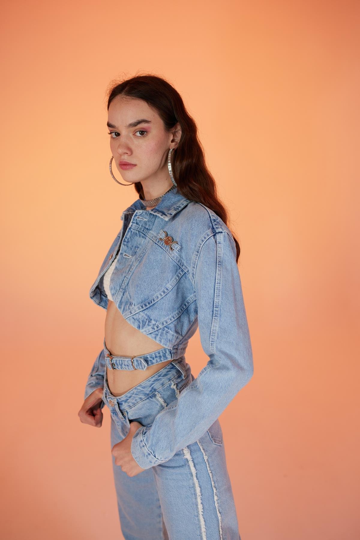 Biana Jean Jacket Blue