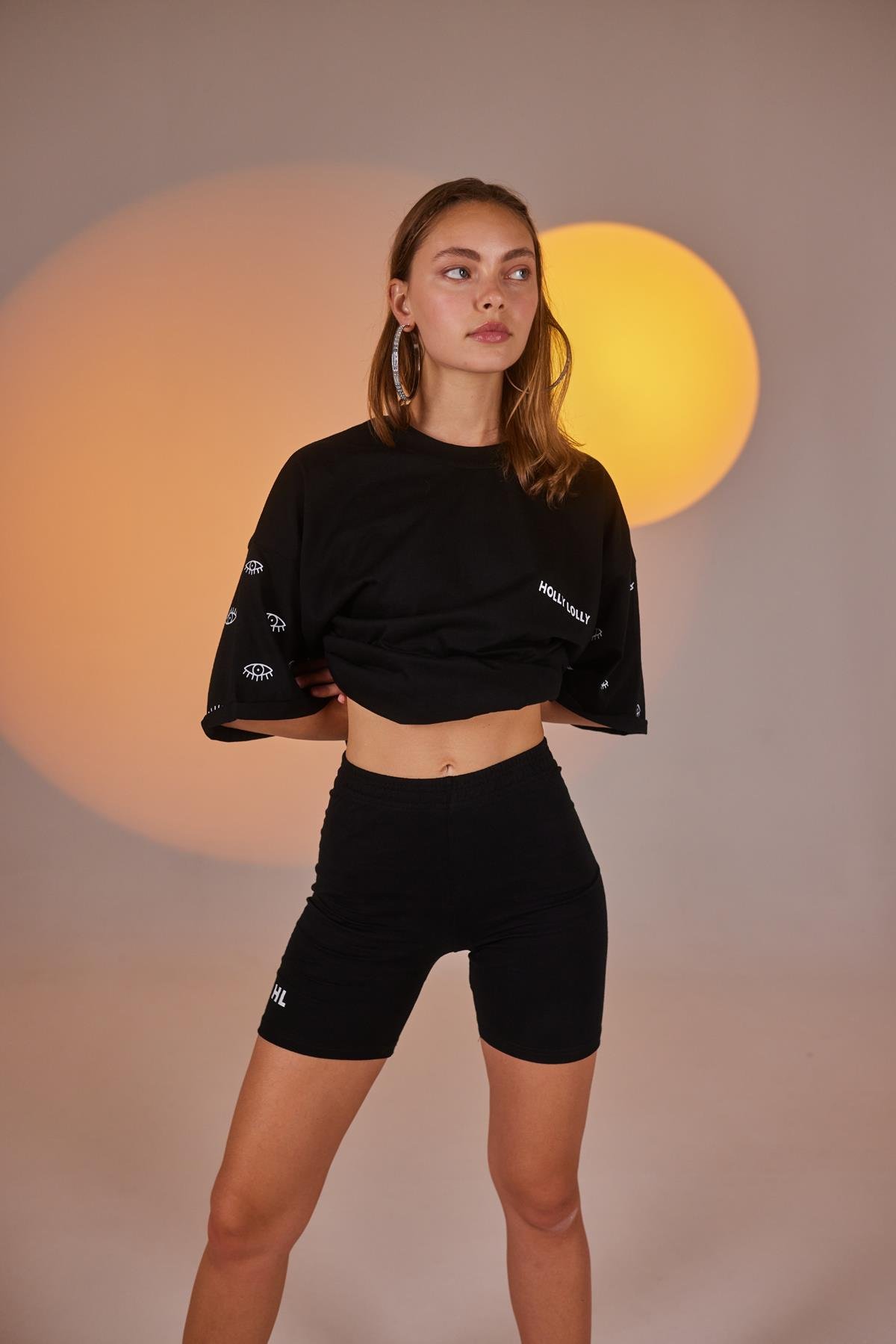 Eye Tshirt Biker Takım Siyah