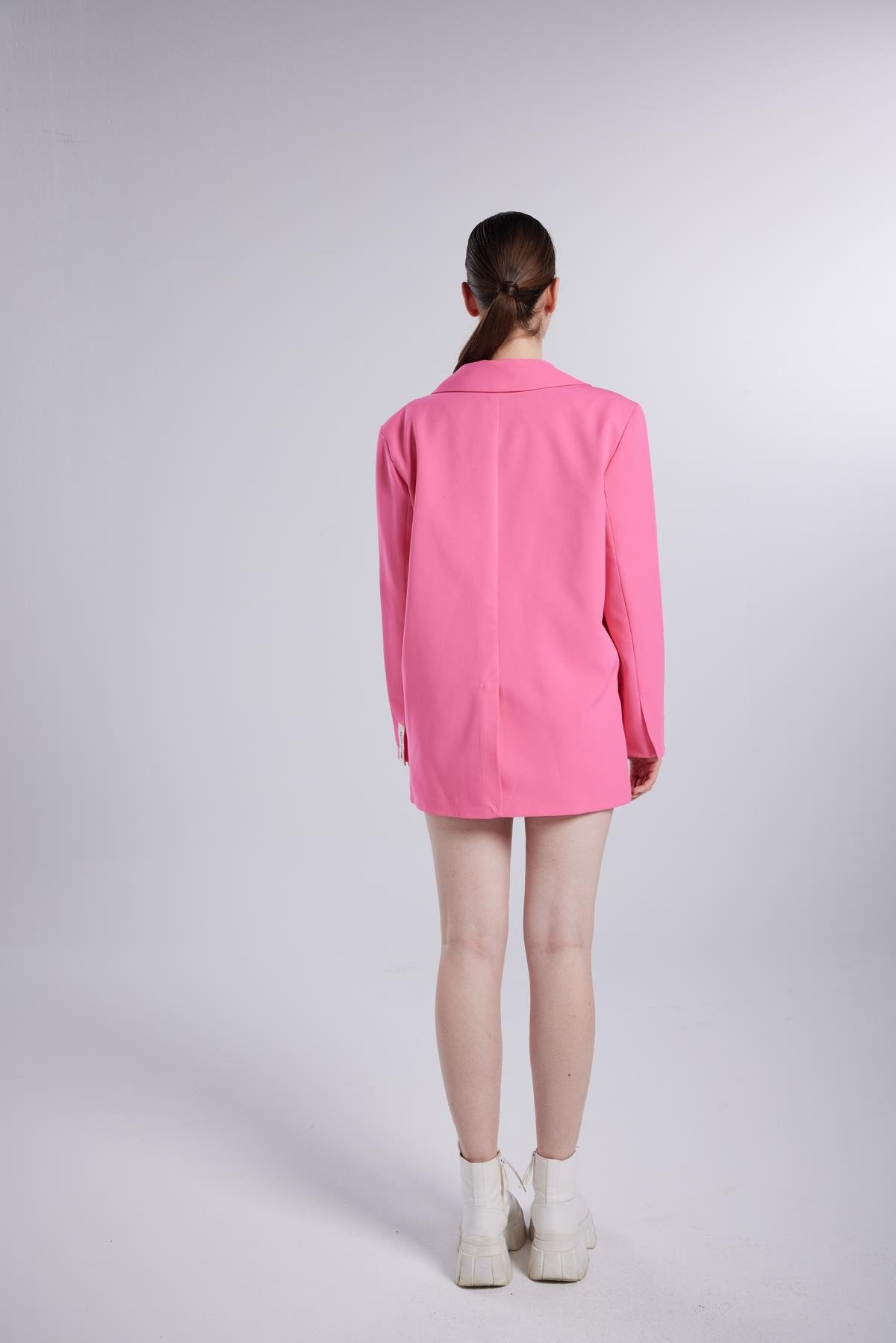 Panky Blazer Ceket Pembe