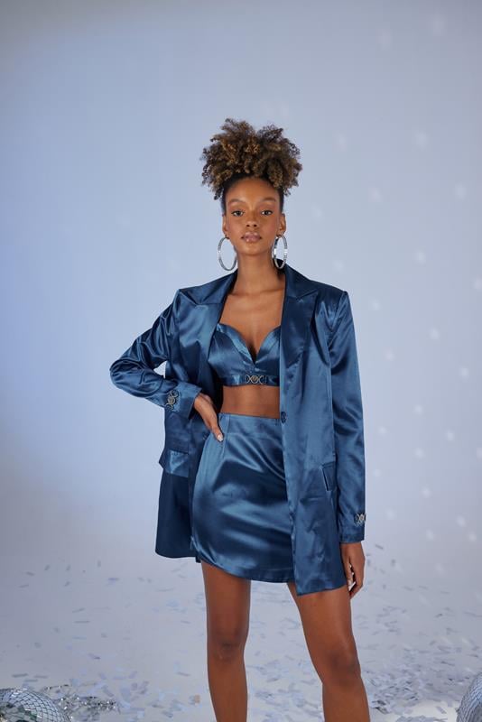 Fancy Bustier Dark Blue