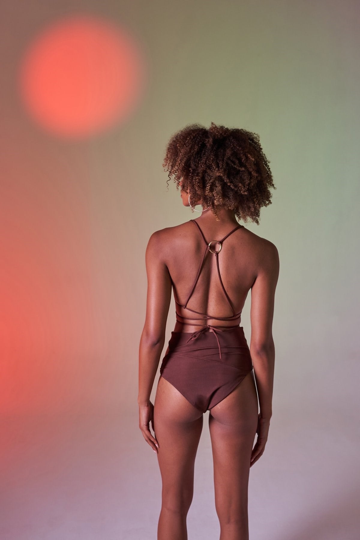 Delphi High Waist Briefs Brown