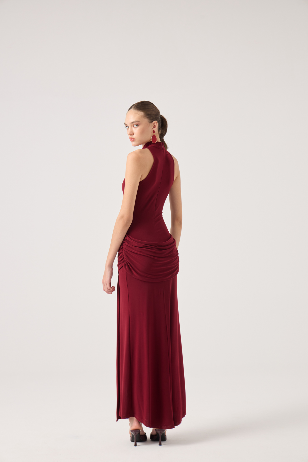 Valentina Dress Burgundy