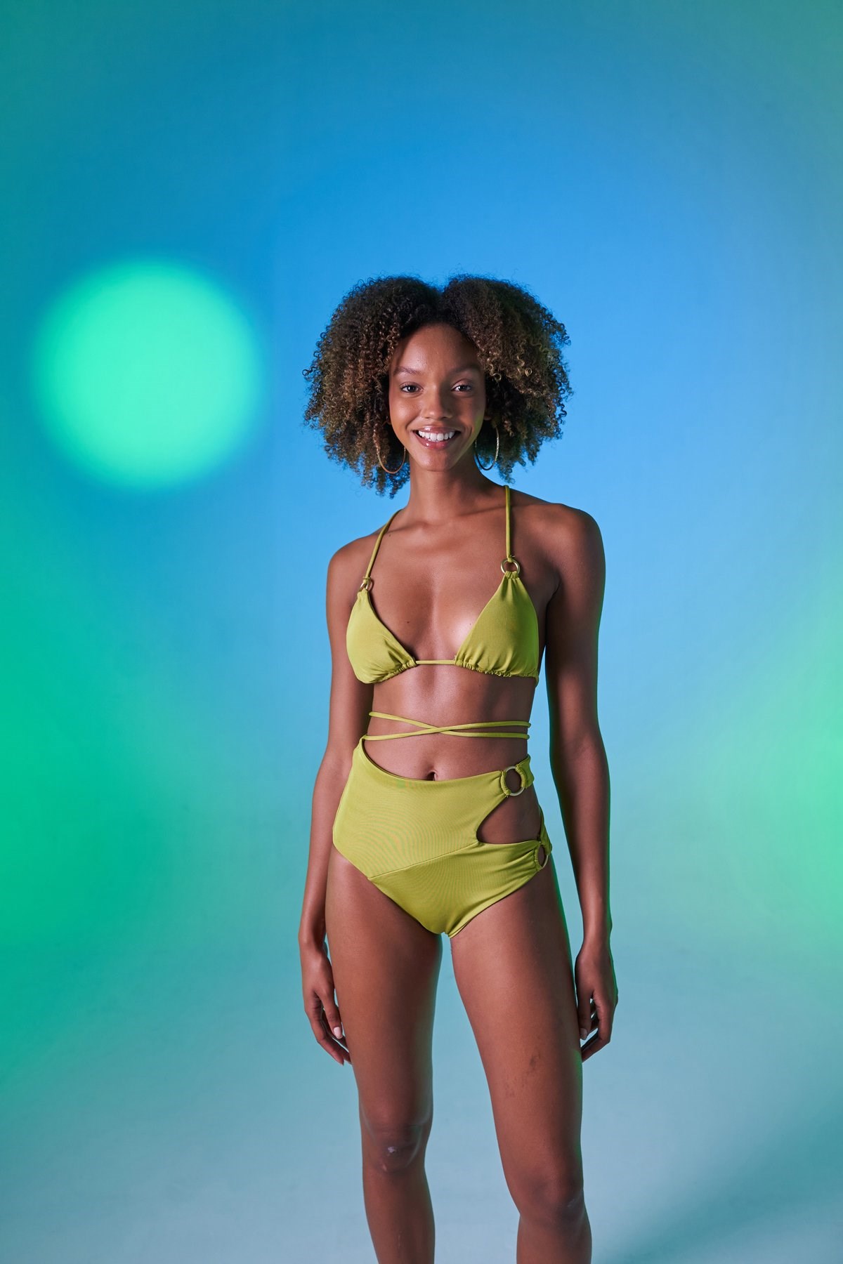 Delphi High Waist Briefs Green