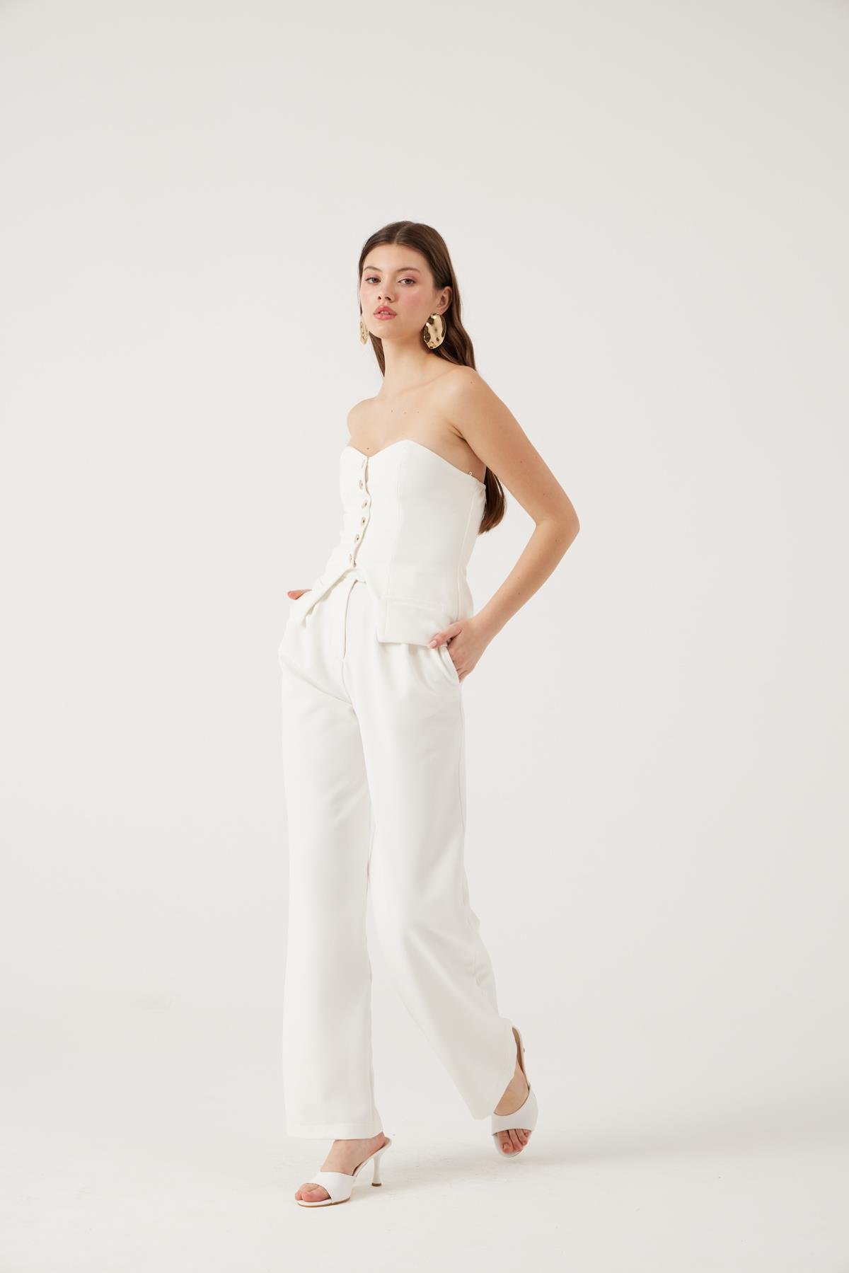 Harvey Pantolon Beyaz