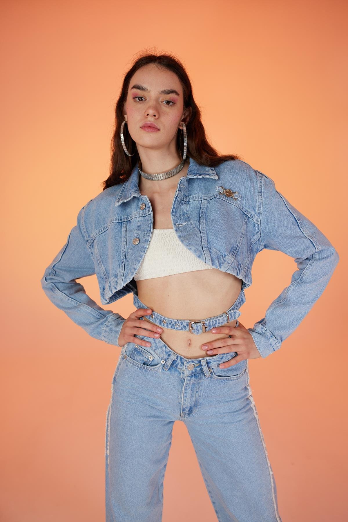 Biana Jean Jacket Blue