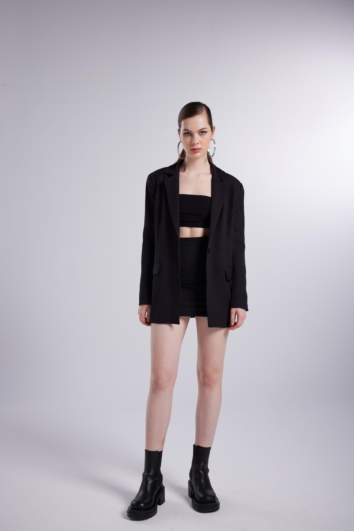 Panky Blazer Ceket Siyah