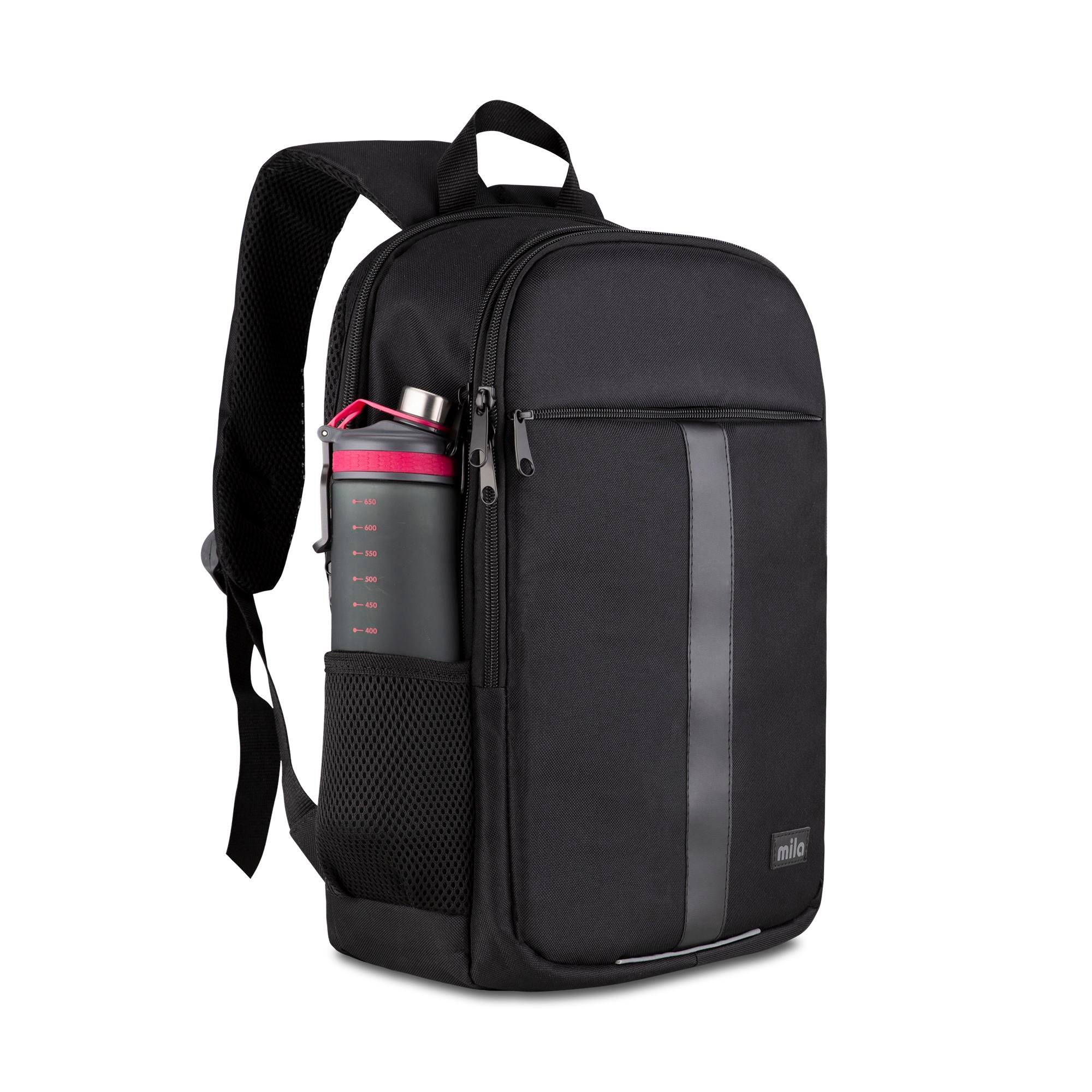 Classone 15.60 inch Mila Serisi W600 -  Lenovo,Hp,Asus,Monster,Macbook,Mac Air Uyumlu Reflektörlü - Laptop Sırt Çantası - Siyah