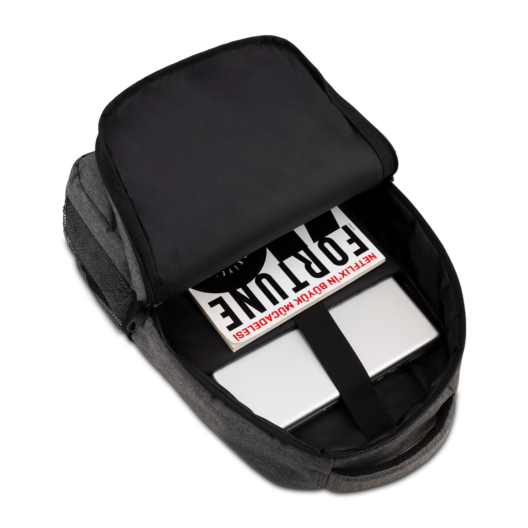 Classone 15.60 inch Mila Serisi Ki3-01-003 Network 4  Serisi -  Lenovo,Hp,Asus,Monster,Macbook,Mac Air Uyumlu Laptop Sırt Çantası - Gri