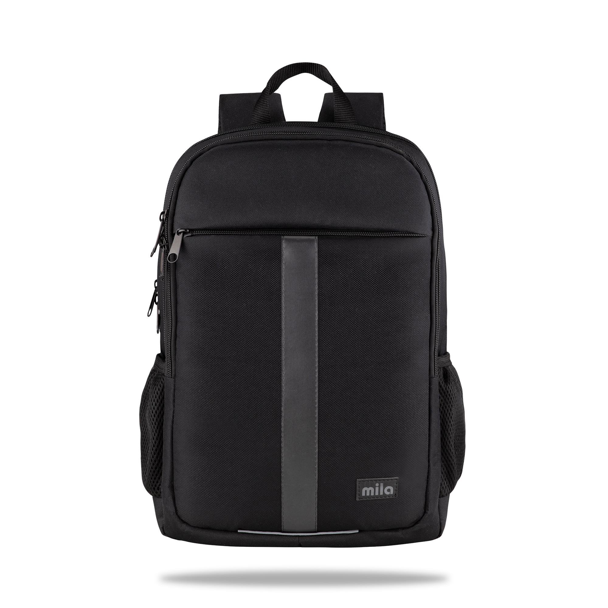 Classone 15.60 inch Mila Serisi W600 -  Lenovo,Hp,Asus,Monster,Macbook,Mac Air Uyumlu Reflektörlü - Laptop Sırt Çantası - Siyah