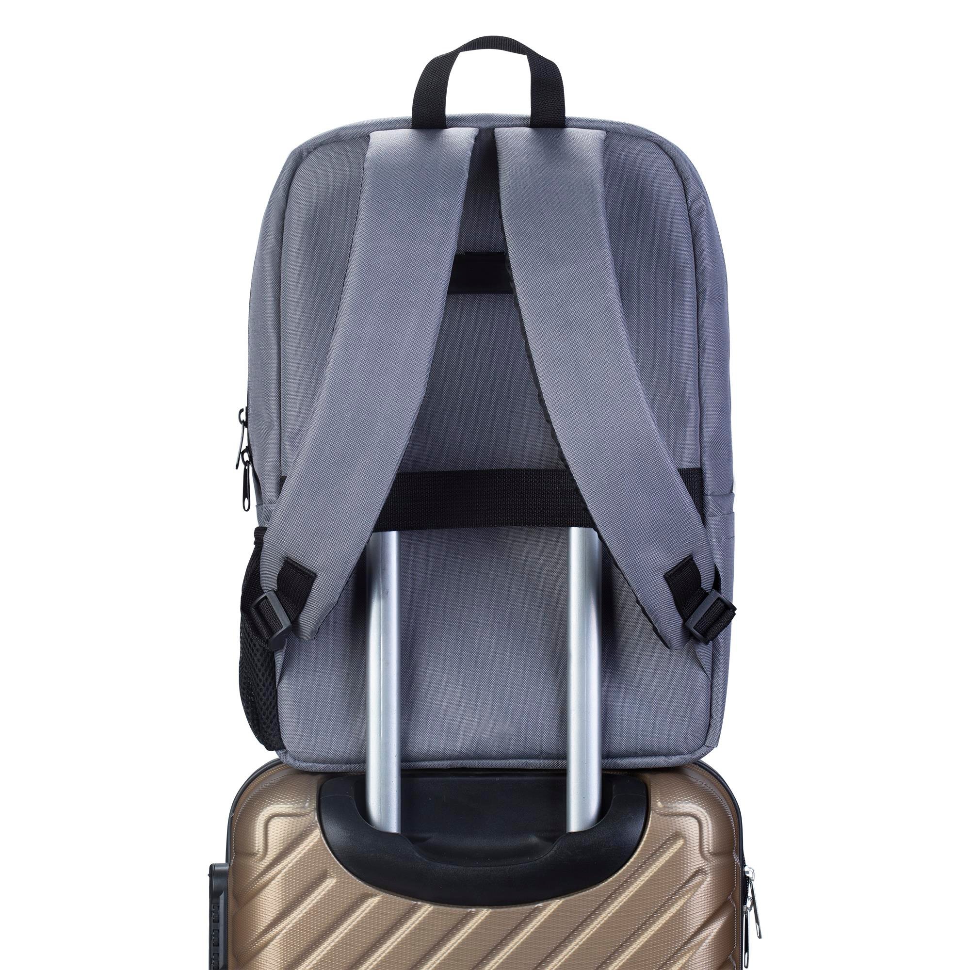 Classone 15,60 inch Uyumlu W300- Mila serisi  Macbook, Laptop , Notebook Sırt Çantası  - Gri