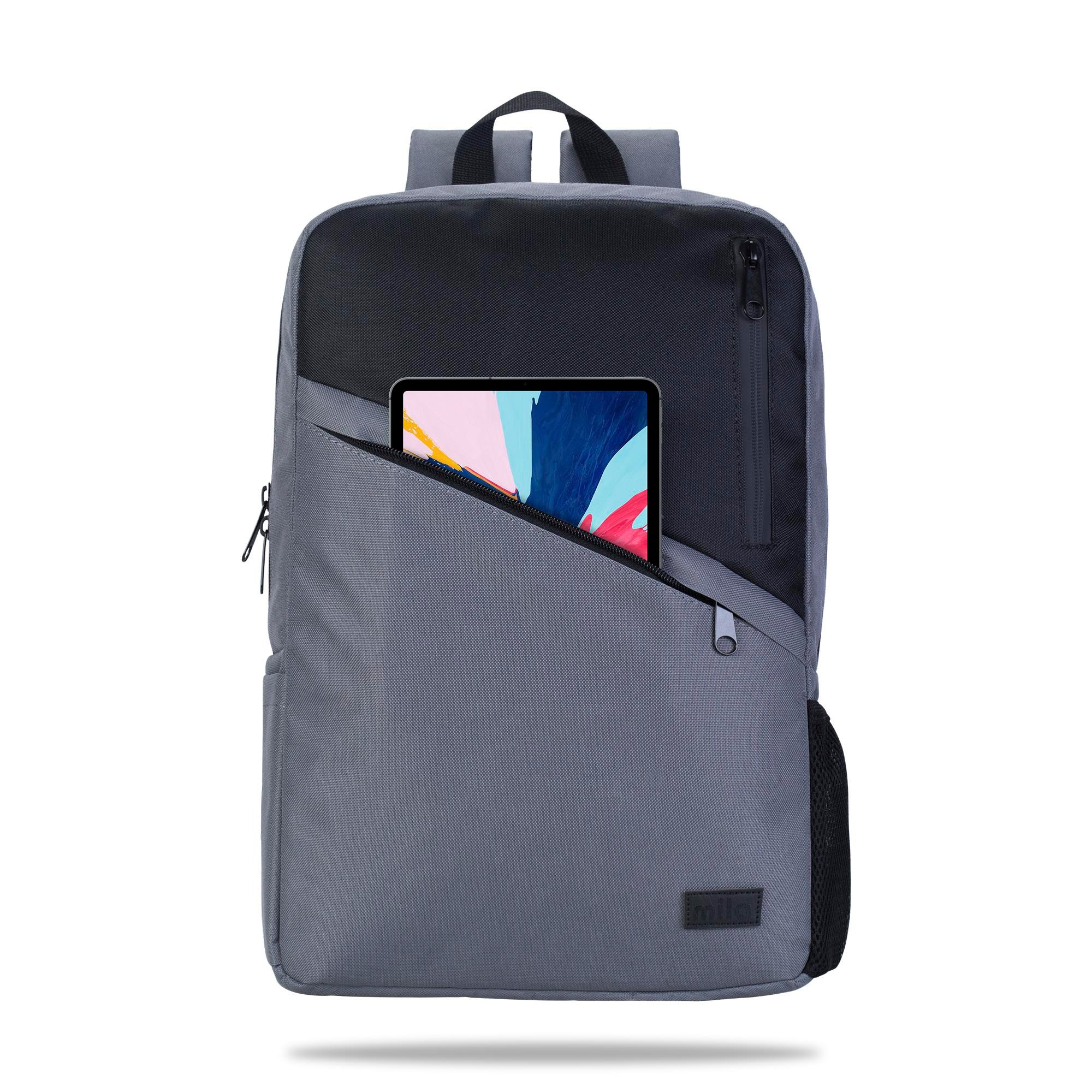 Classone 15,60 inch Uyumlu W300- Mila serisi  Macbook, Laptop , Notebook Sırt Çantası  - Gri