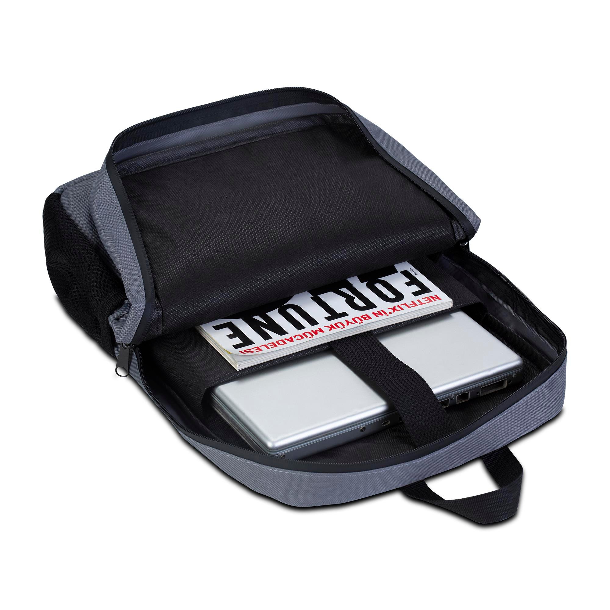 Classone 15,60 inch Uyumlu W300- Mila serisi  Macbook, Laptop , Notebook Sırt Çantası  - Gri