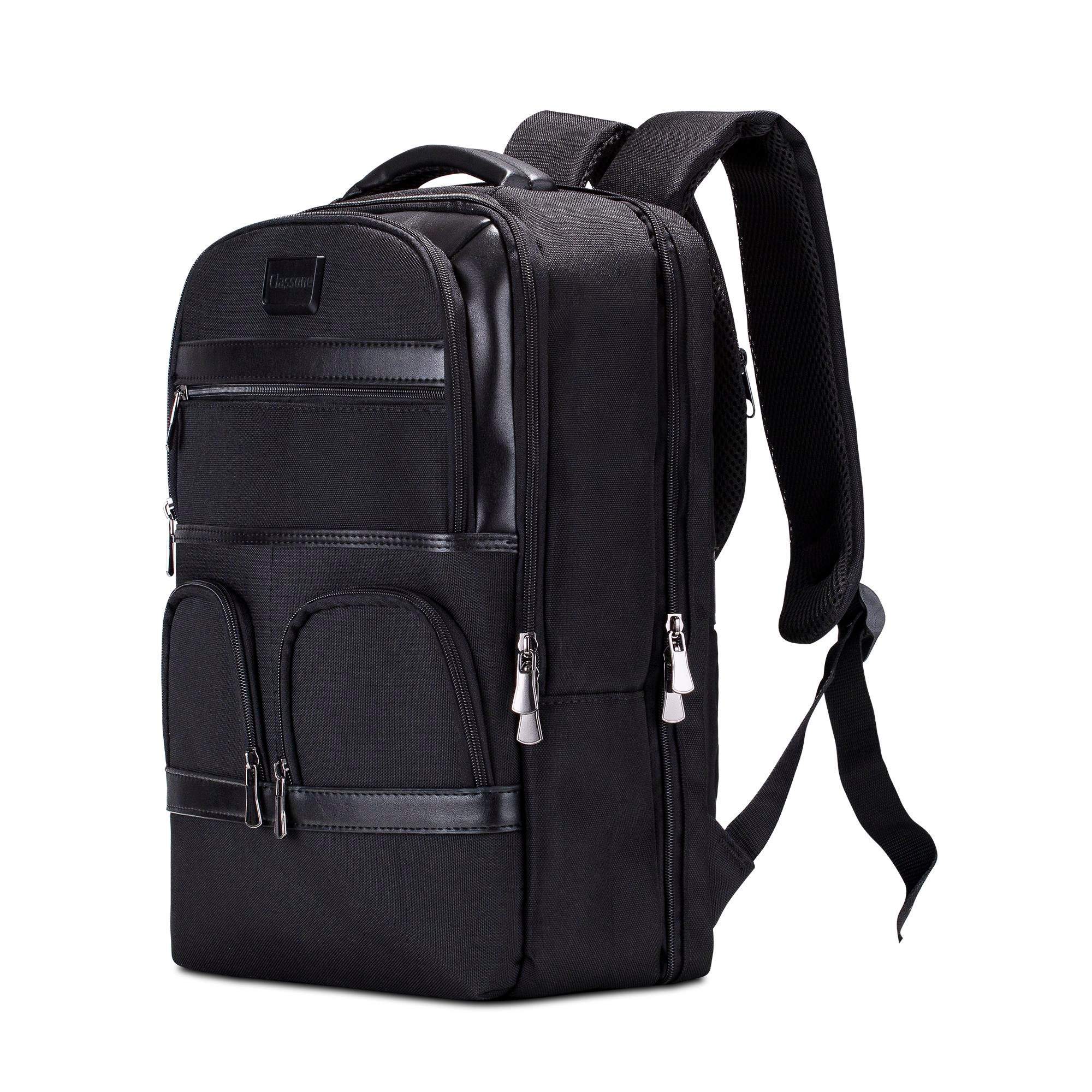 Classone BP-BS200 Business VIP B2 -Serisi 15.6 inch Uyumlu WTX Pro Su Geçirmez Kumaş Laptop Sırt Çantası -Siyah 