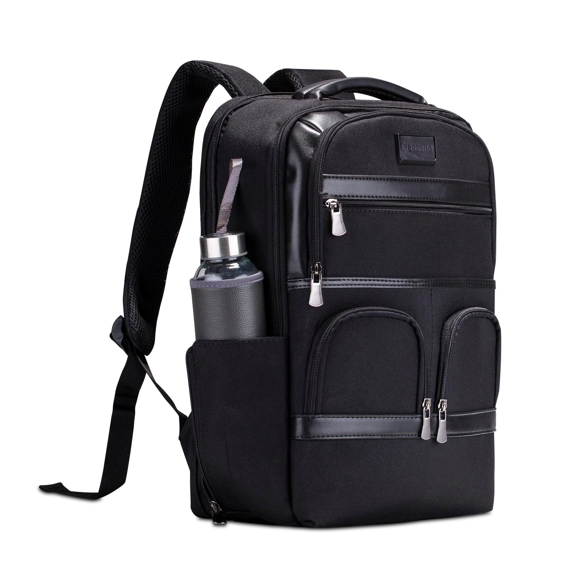 Classone BP-BS200 Business VIP B2 -Serisi 15.6 inch Uyumlu WTX Pro Su Geçirmez Kumaş Laptop Sırt Çantası -Siyah 