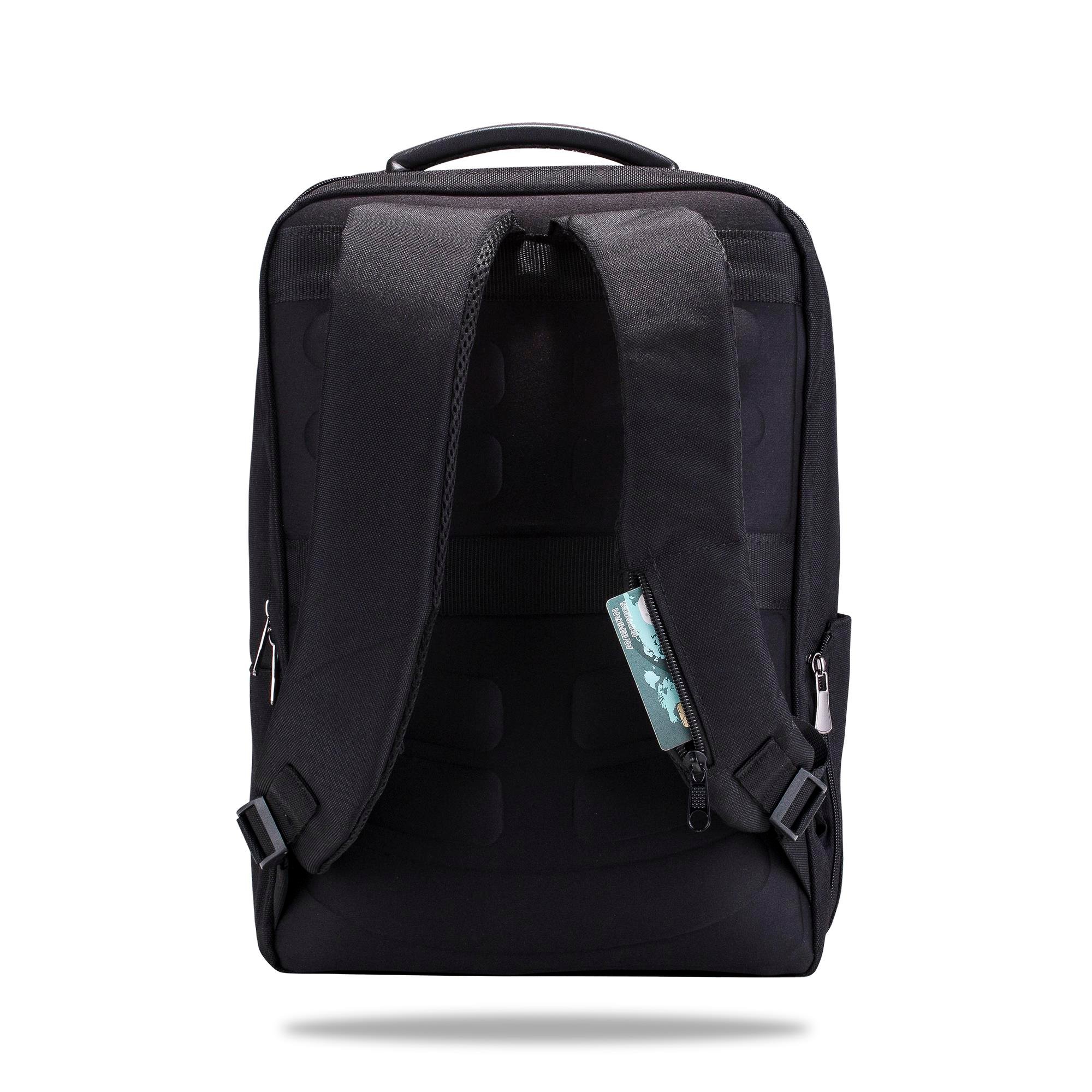 Classone BP-BS200 Business VIP B2 -Serisi 15.6 inch Uyumlu WTX Pro Su Geçirmez Kumaş Laptop Sırt Çantası -Siyah 