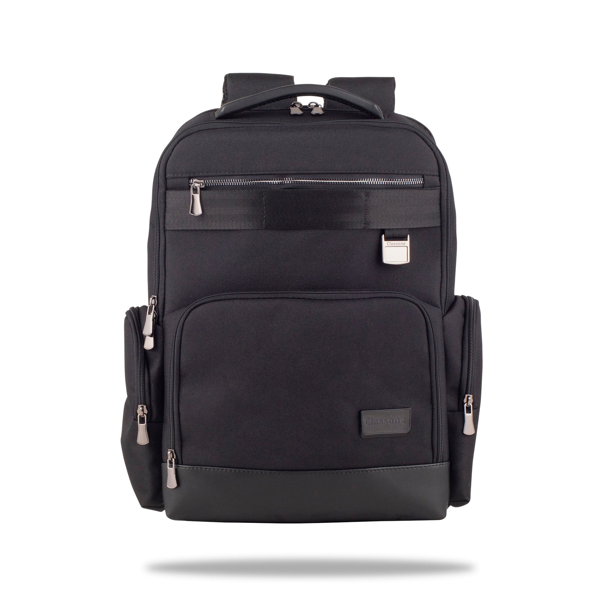 Classone BP-BS500 Business VIP B5 -Serisi 15.6 inch Uyumlu WTX Pro Su Geçirmez Kumaş Laptop Sırt Çantası -Siyah
