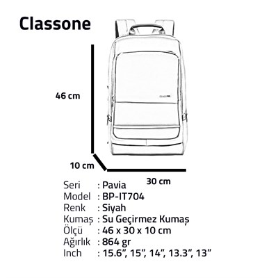 Classone BP-IT704 Pavia 15.6