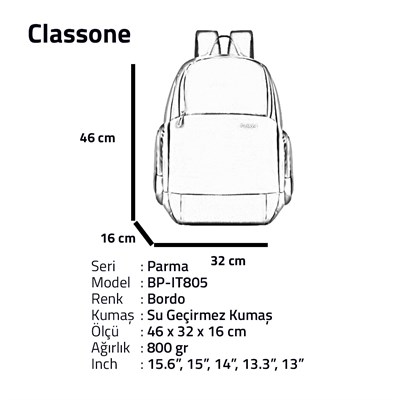 Classone BP-IT805 Parma Serisi 15.6