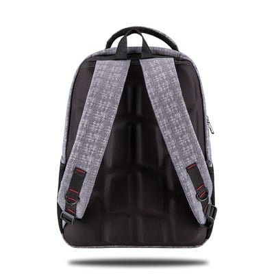 Classone BP-L206 Palermo Serisi WTXpro Su Geçirmez Kumaş 15,6 inch Sırt Çantası – Kareli Gri