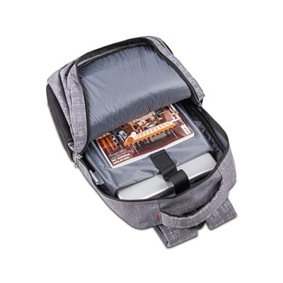 Classone BP-L306 Siena Serisi WTXpro Su Geçirmez Kumaş 15,6 inch Sırt Çantası – Kareli Gri