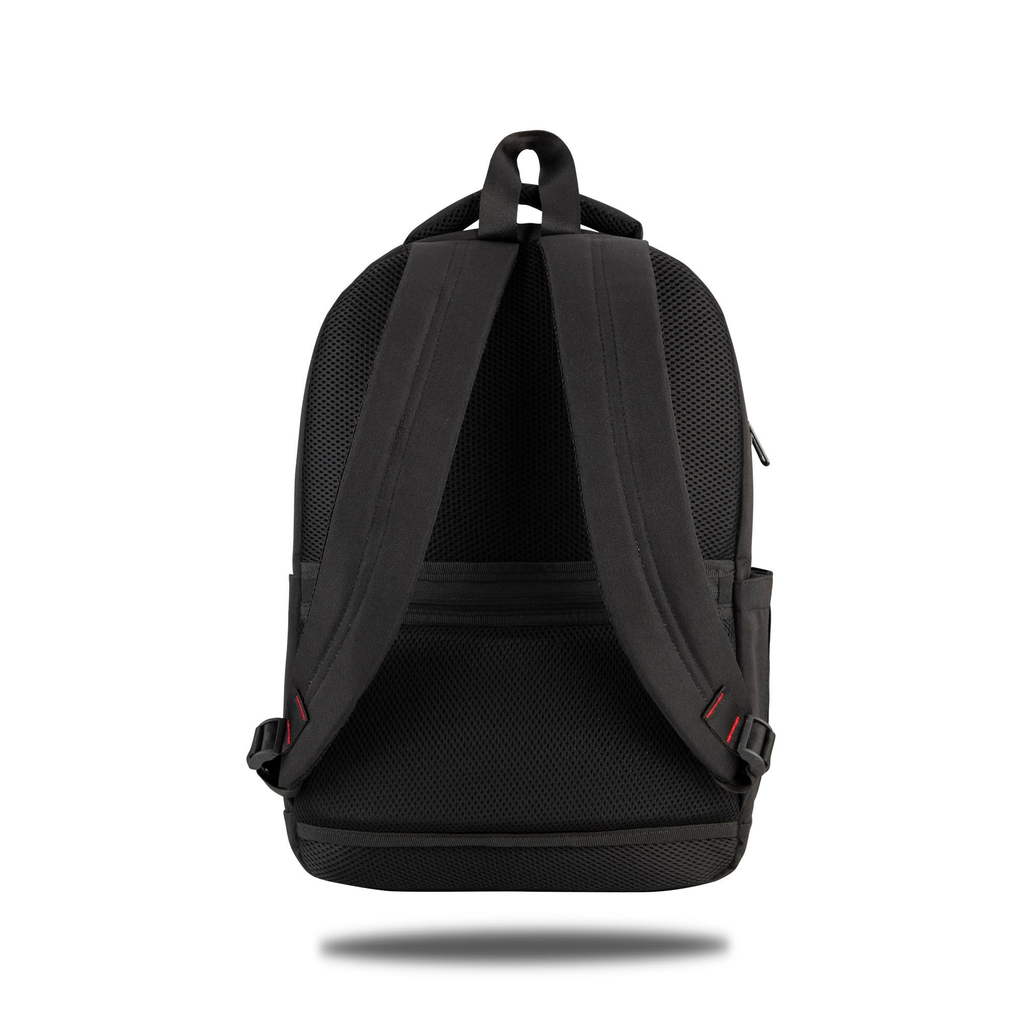 Classone BP-L400 Floransa Large Serisi, WTXpro Su Geçirmez Kumaş, Su Geçirmez Fermuar, 15.6 inch UyumluNotebook Sırt Çantası – Siyah