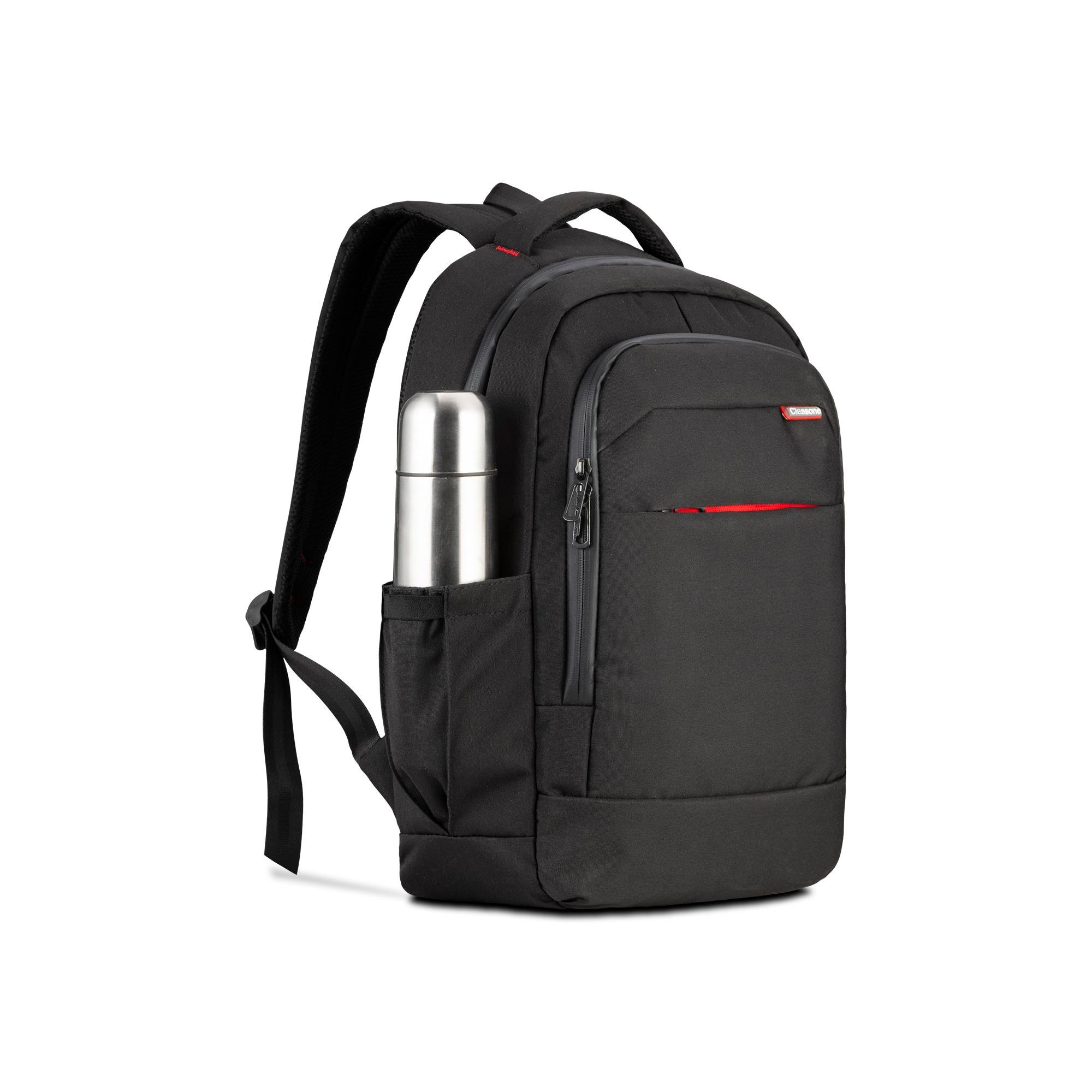 Classone BP-L400 Floransa Large Serisi, WTXpro Su Geçirmez Kumaş, Su Geçirmez Fermuar, 15.6 inch UyumluNotebook Sırt Çantası – Siyah