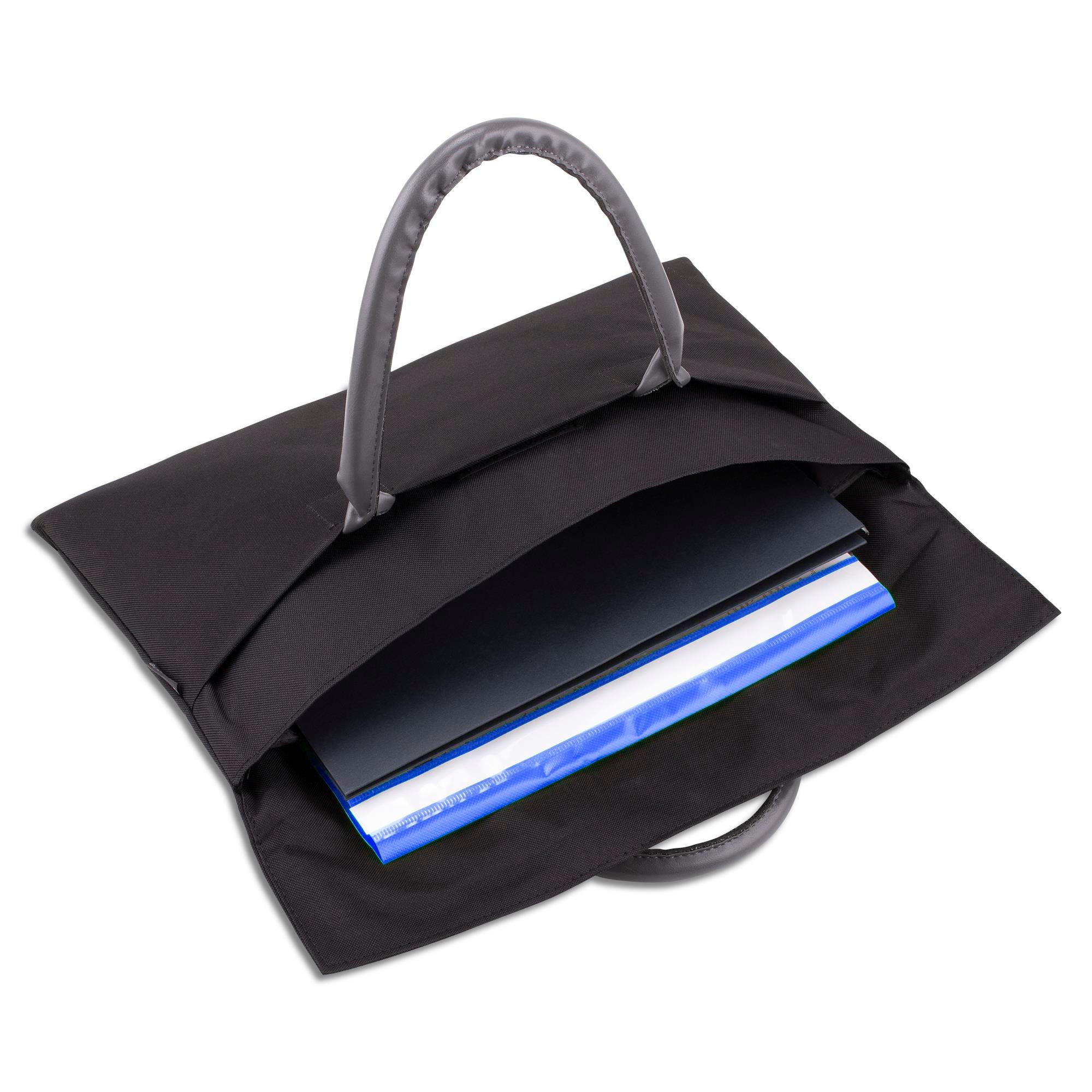 Classone BYN-EL000 WTXPro Su Geçirmez Kumaş 13-14 inch Bayan Laptop El Çantası- Tote Bag – Siyah