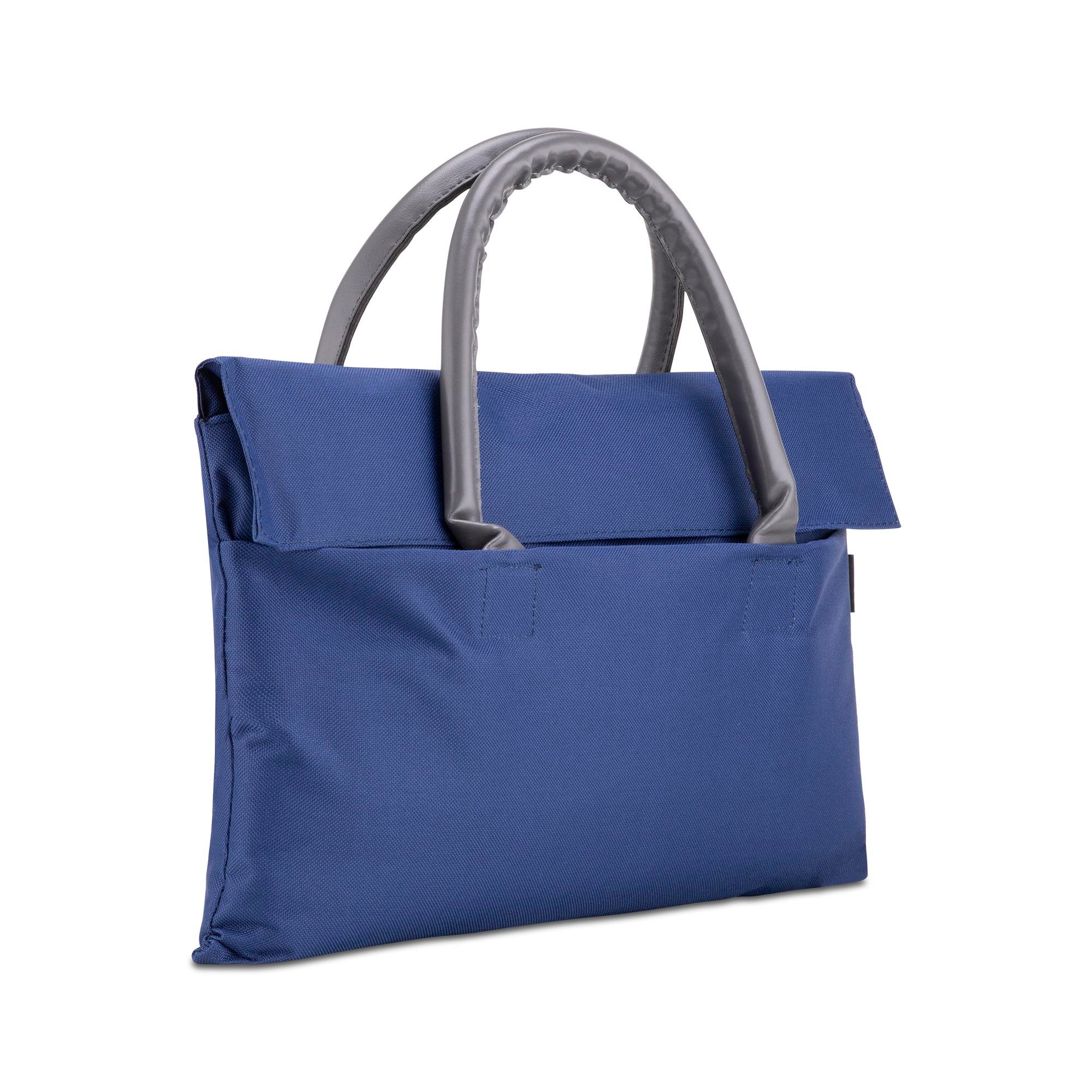 Classone BYN-EL001 WTXPro Su Geçirmez Kumaş 13-14 inch Bayan Laptop El Çantası- Tote Bag – Lacivert