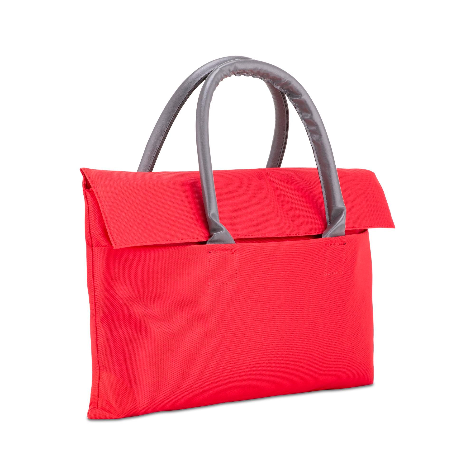 Classone BYN-EL002 WTXPro Su Geçirmez Kumaş 13-14 inch Bayan Laptop El Çantası- Tote Bag – Kırmızı