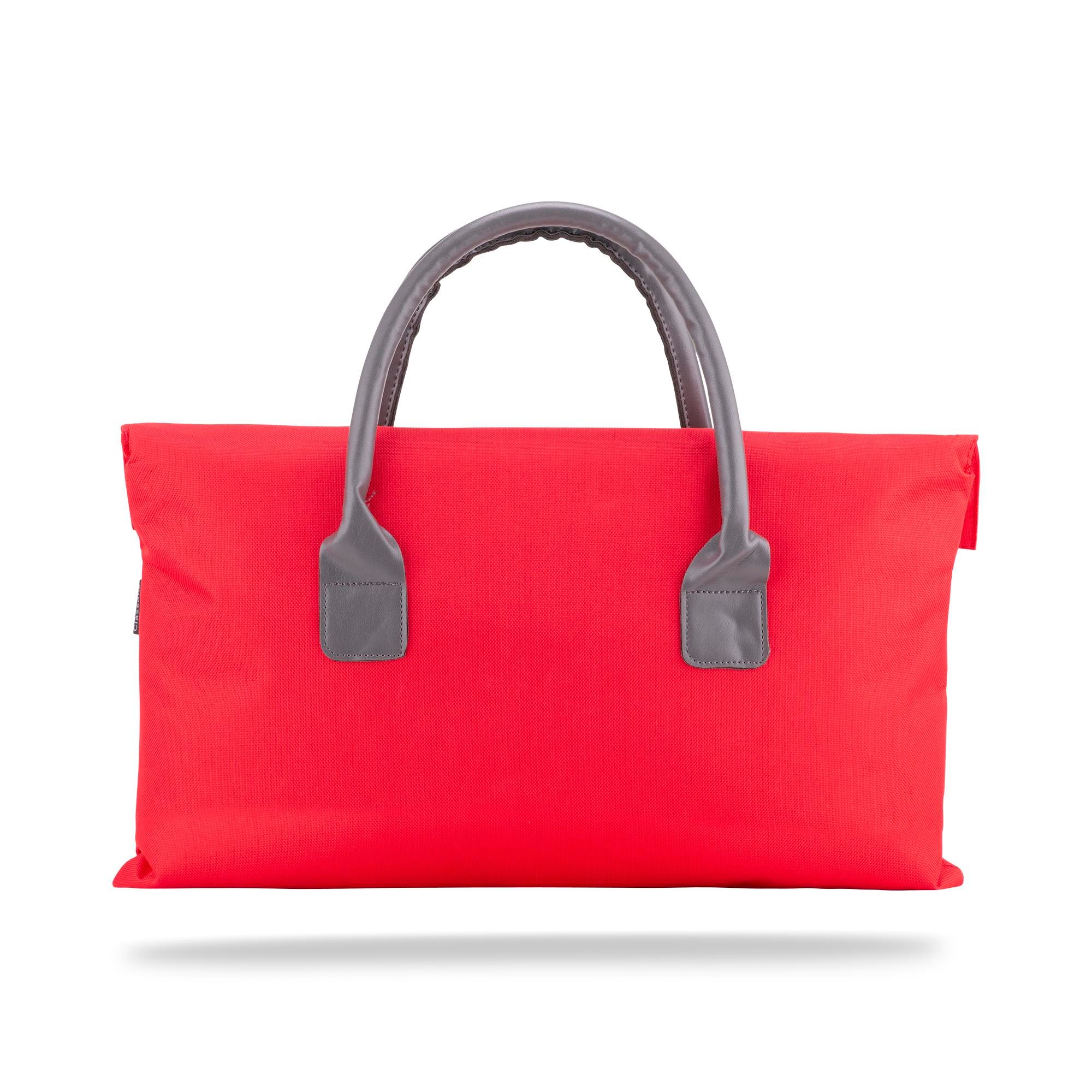 Classone BYN-EL002 WTXPro Su Geçirmez Kumaş 13-14 inch Bayan Laptop El Çantası- Tote Bag – Kırmızı