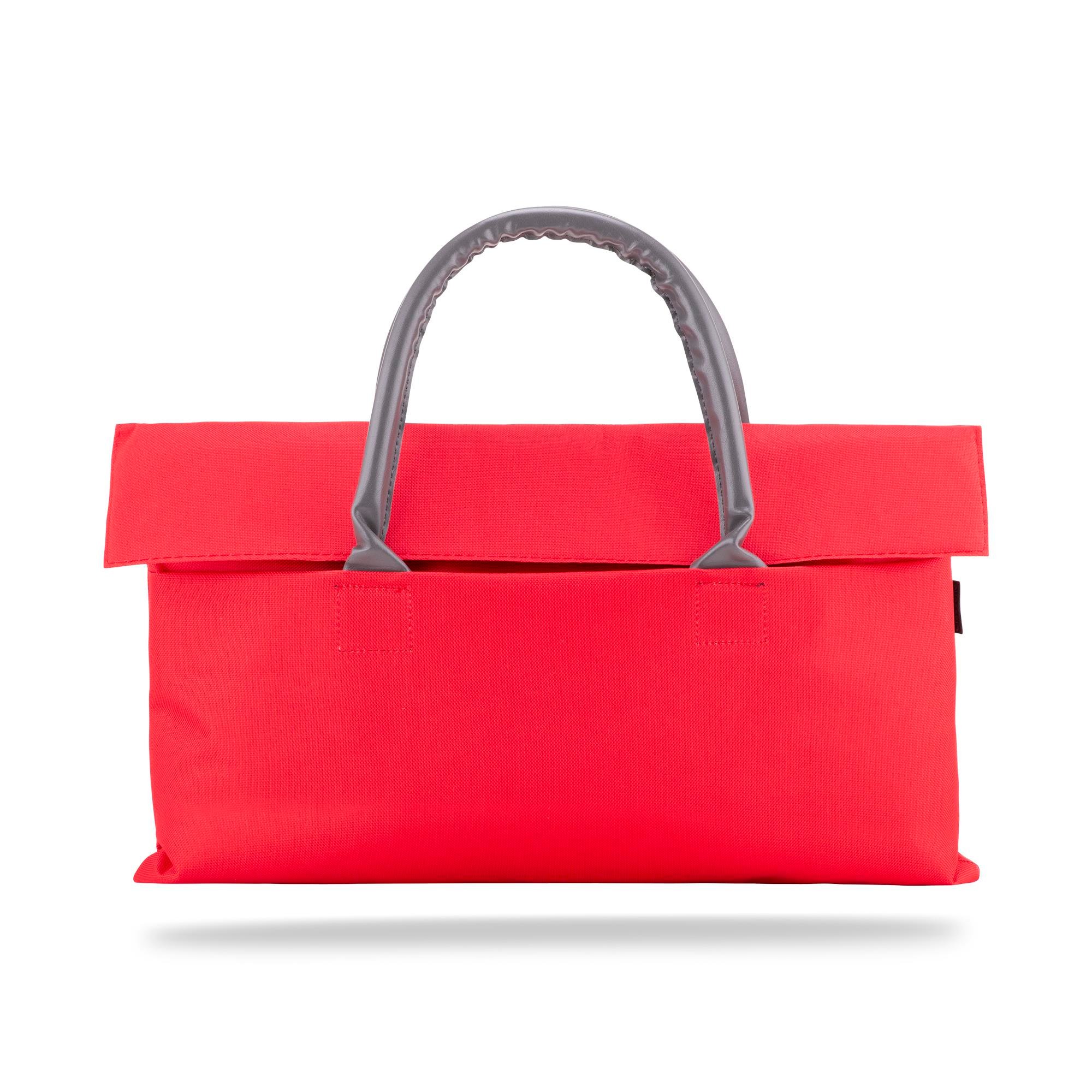 Classone BYN-EL002 WTXPro Su Geçirmez Kumaş 13-14 inch Bayan Laptop El Çantası- Tote Bag – Kırmızı