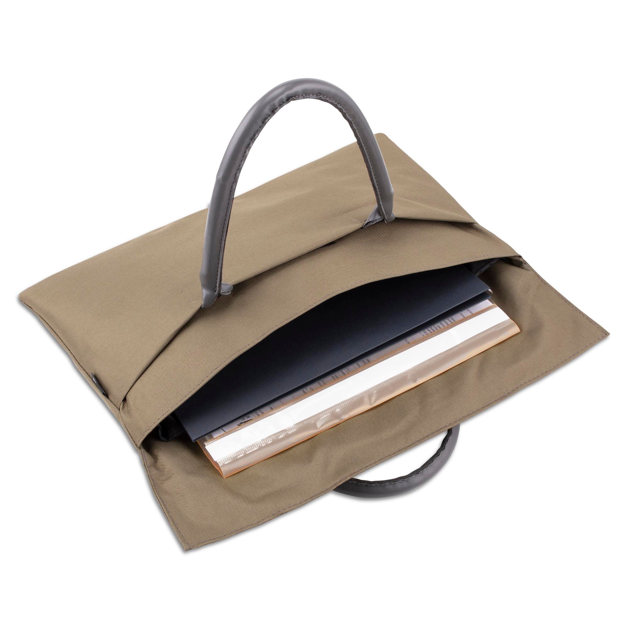 Classone BYN-EL007 WTXPro Su Geçirmez Kumaş 13-14 inch Bayan Laptop El Çantası- Tote Bag – Yeşil