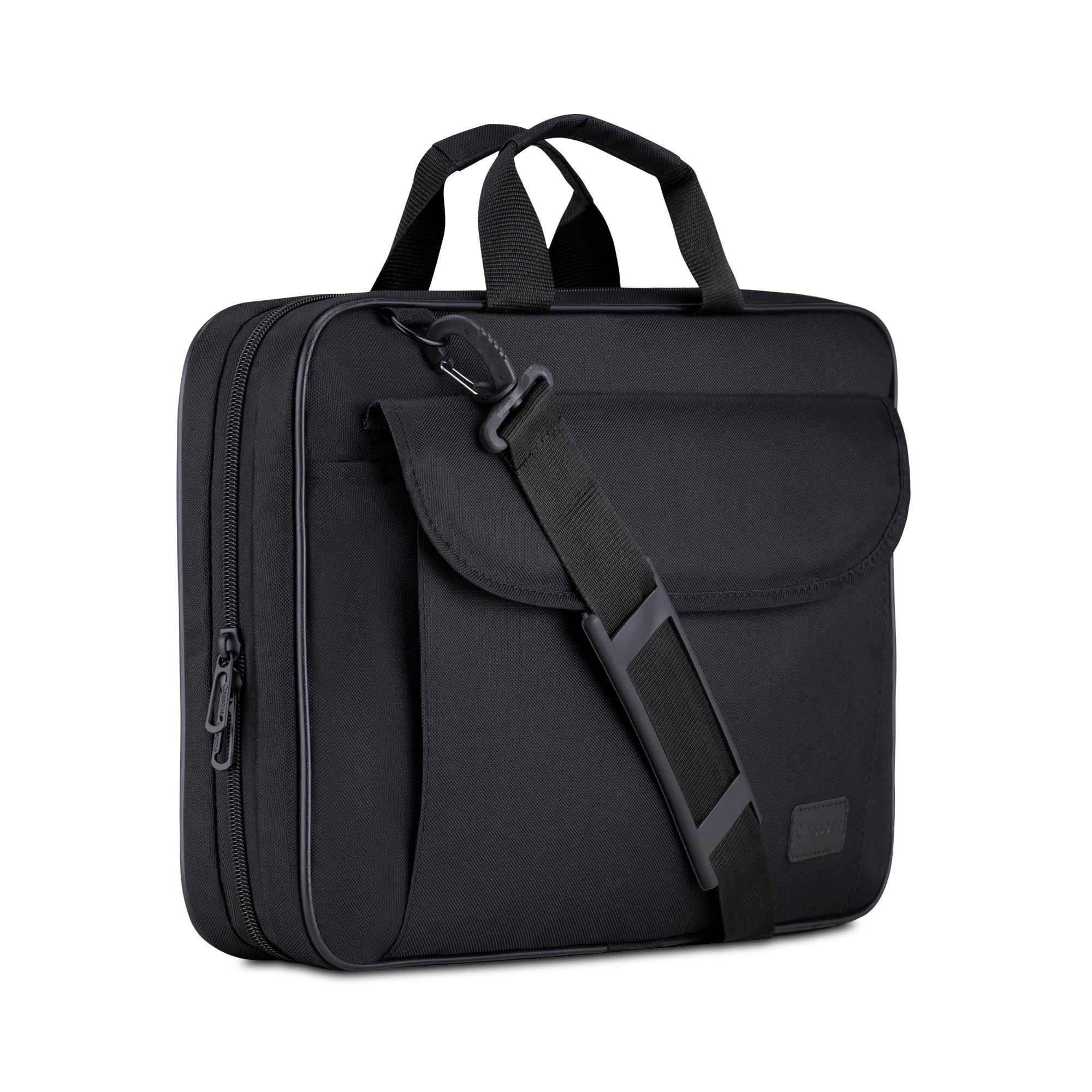 CLASSONE C100 15.6 inch Wtx Pro Su Geçirmez Kumaş Tam Açılır Laptop, Notebook Çantası – Siyah