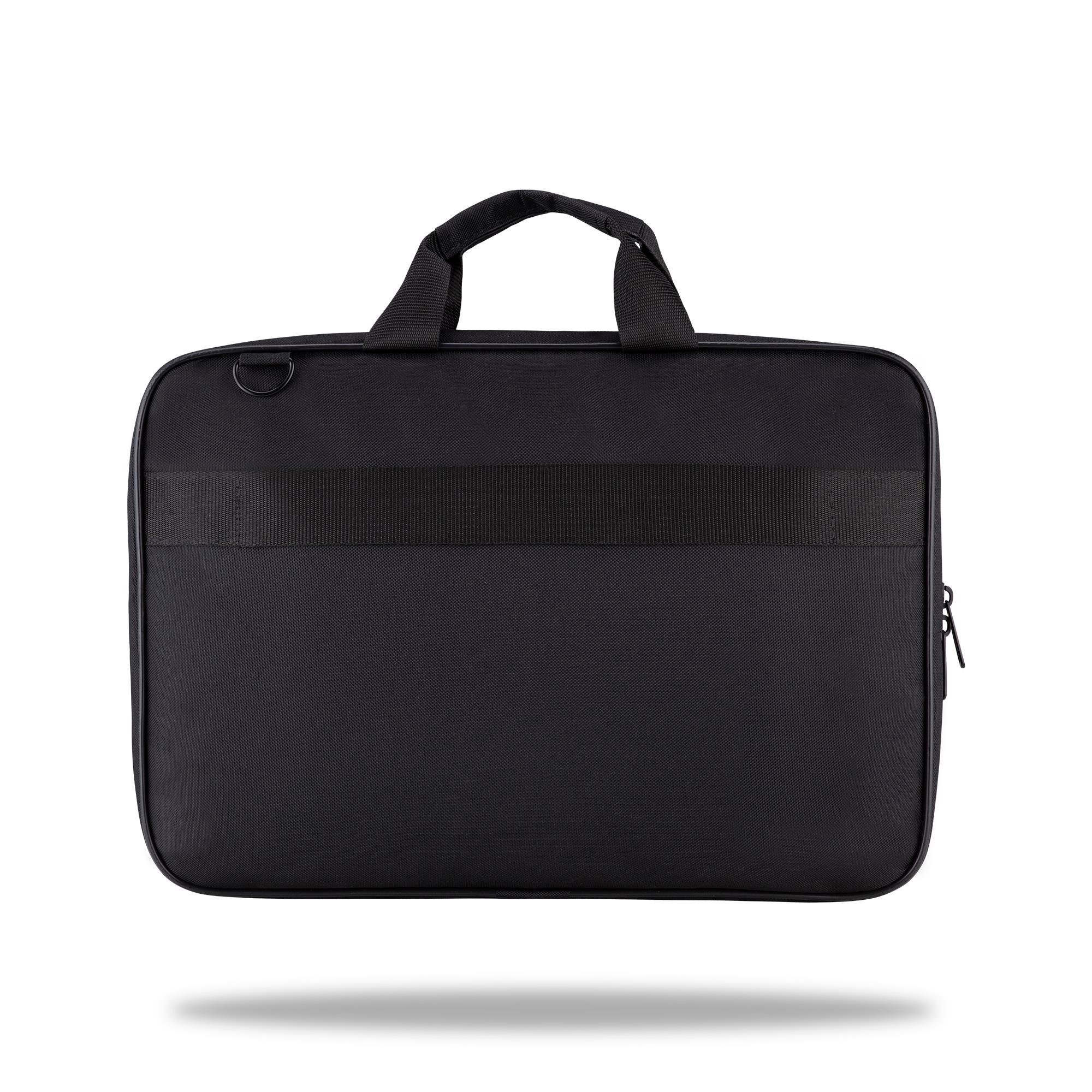 CLASSONE C100 15.6 inch Wtx Pro Su Geçirmez Kumaş Tam Açılır Laptop, Notebook Çantası – Siyah