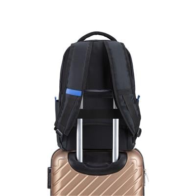 Classone La Spezia Serisi 15.6 inch WTXpro Su Geçirmeaz kumaş, Su Geçirmez Fermuar, Laptop Sırt Çantası –Siyah