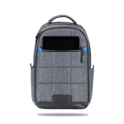 Classone La Spezia Serisi 15.6 inch WTXpro Su Geçirmeaz kumaş, Su Geçirmez Fermuar, Laptop Sırt Çantası –Gri