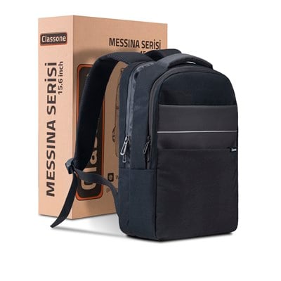 Classone Messina 15.6 inch Sırt Çantası -Siyah