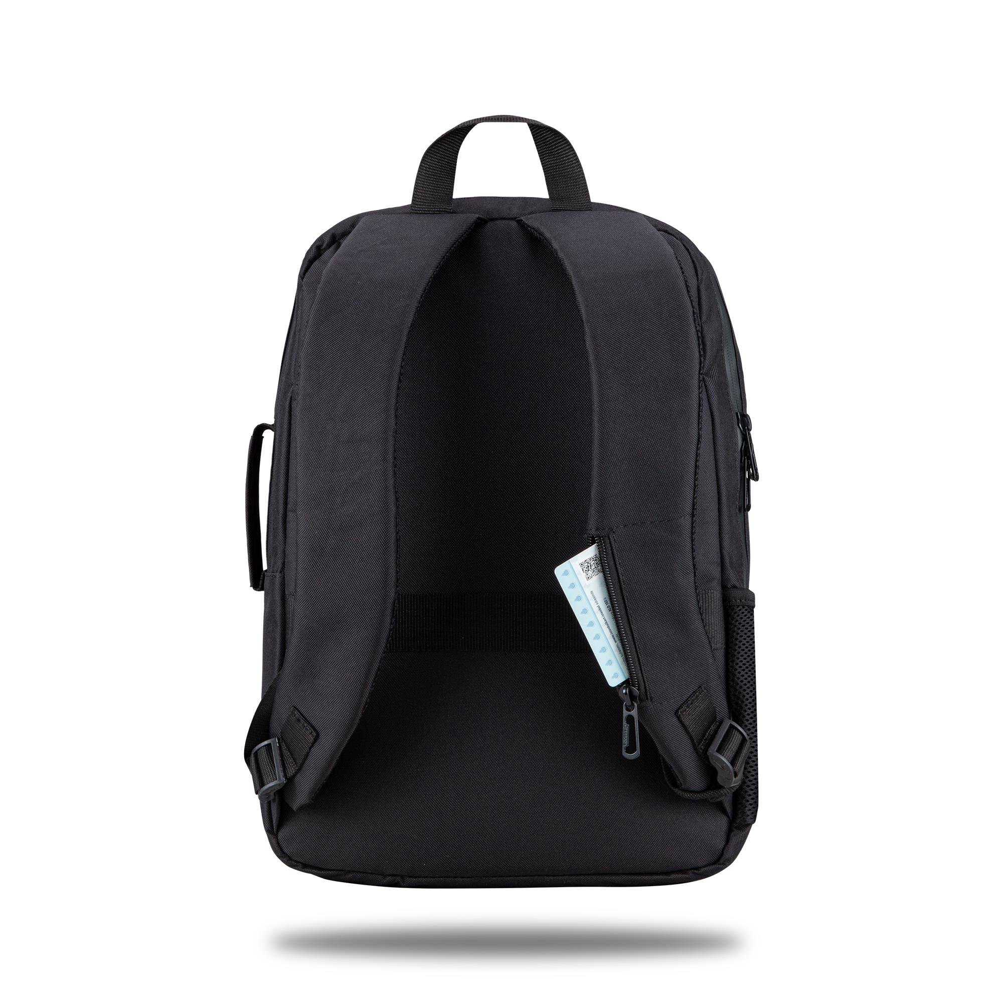 Classone Mila BP-TX300 Combo Serisi 15,6 inch , Su Geçirmez Kumaş ve Su Geçirmez fermuar Notebook, Laptop , Macbook  Sırt Çantası -Siyah