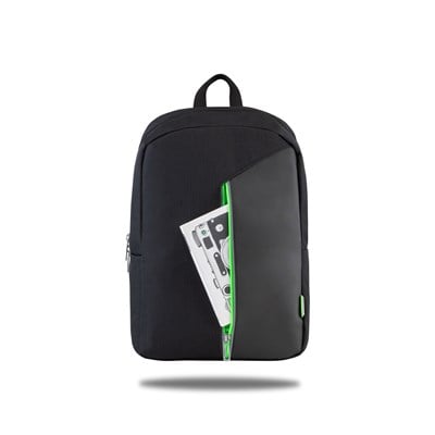 Classone Modena PR-R300Y 15.6 Sırt Notebook Çantası-Siyah-Yeşil Astar